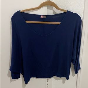 E-motion off the shoulder croptop